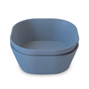 Mushie Dinner Bowl - Square - Twilight Blue